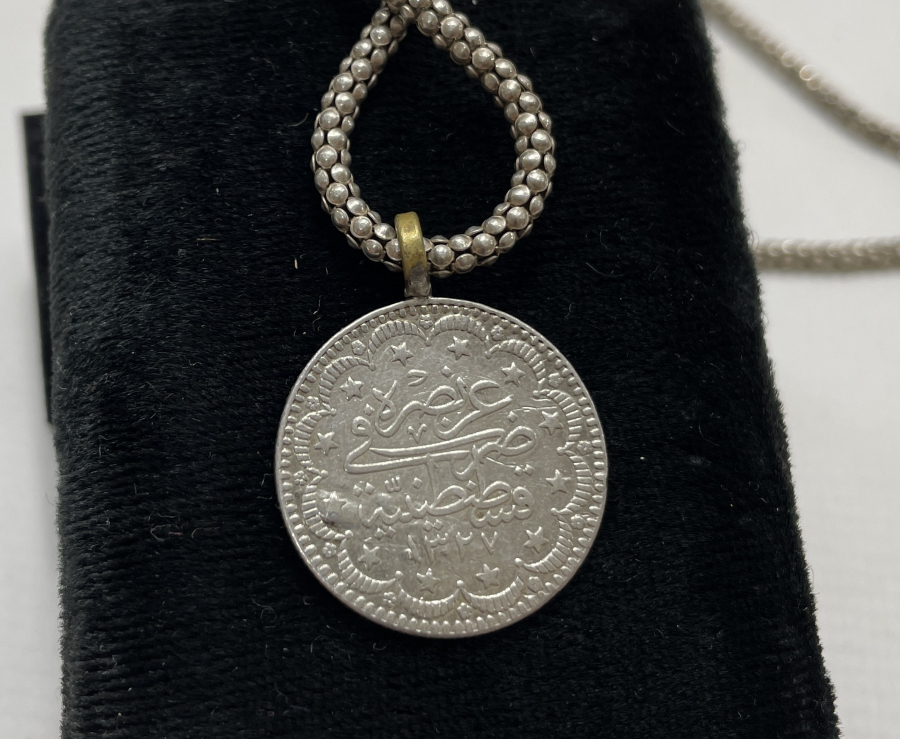 OSMANLI DÖNEMİ KOLYE FORMUNDA 5 KURUŞ