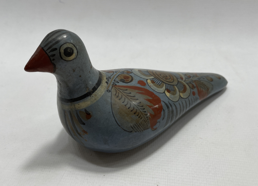 EL BOYAMA NADİR ANTIKA KUŞ FİGÜRÜ