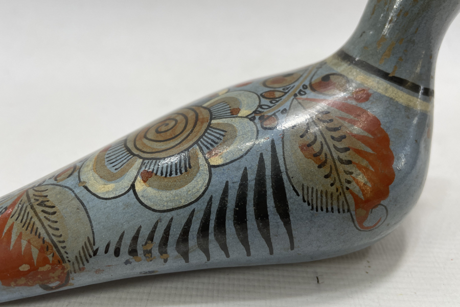 EL BOYAMA NADİR ANTIKA KUŞ FİGÜRÜ