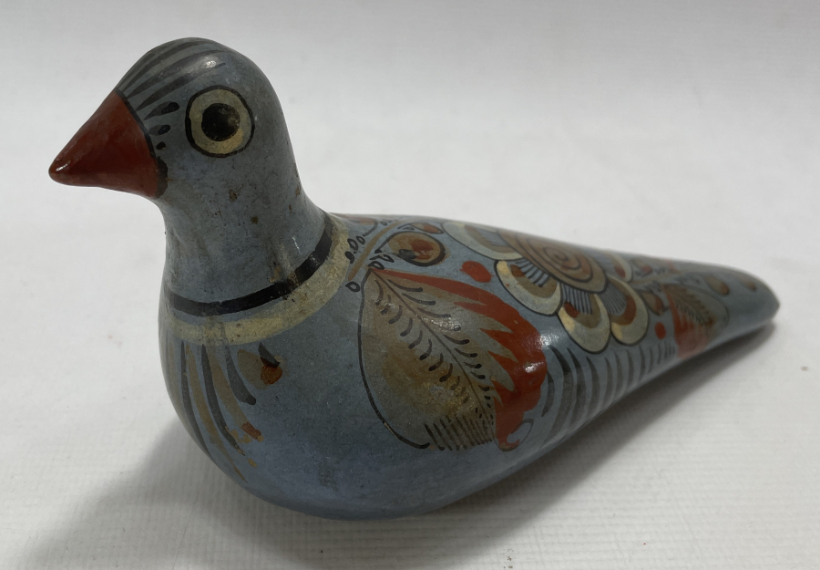 EL BOYAMA NADİR ANTIKA KUŞ FİGÜRÜ