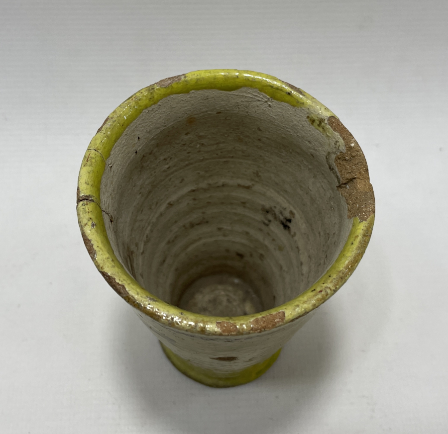 OSMANLI DÖNEMİ SARI RENKTE NADİR ÇANAKKALE BARDAK