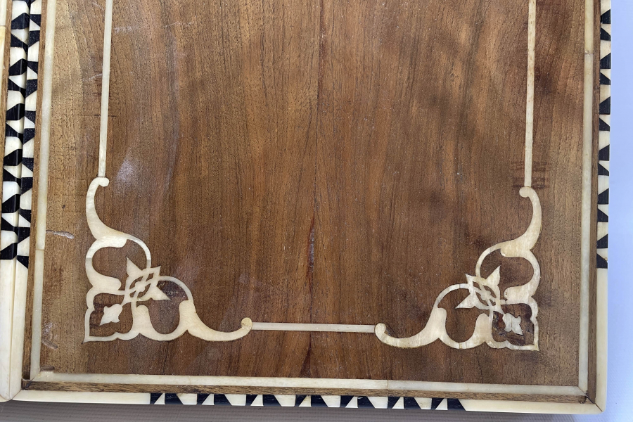 OSMANLI DÖNEMİ ÜZERİ DEVLET ARMALI ÇOK NADİR ESERİ İSTANBUL TAVLA 