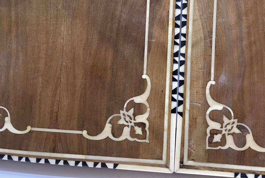 OSMANLI DÖNEMİ ÜZERİ DEVLET ARMALI ÇOK NADİR ESERİ İSTANBUL TAVLA 