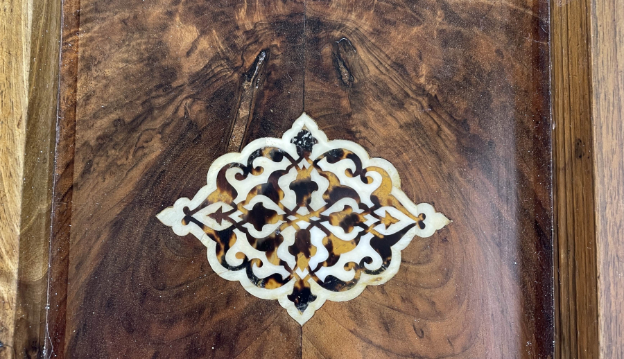 OSMANLI DÖNEMİ ÜZERİ DEVLET ARMALI ÇOK NADİR ESERİ İSTANBUL TAVLA 