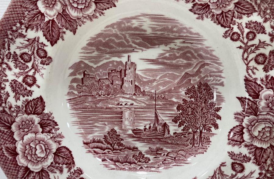 OSMANLI PAZARI İÇİN YAPILMIŞ PORSELEN TABAK