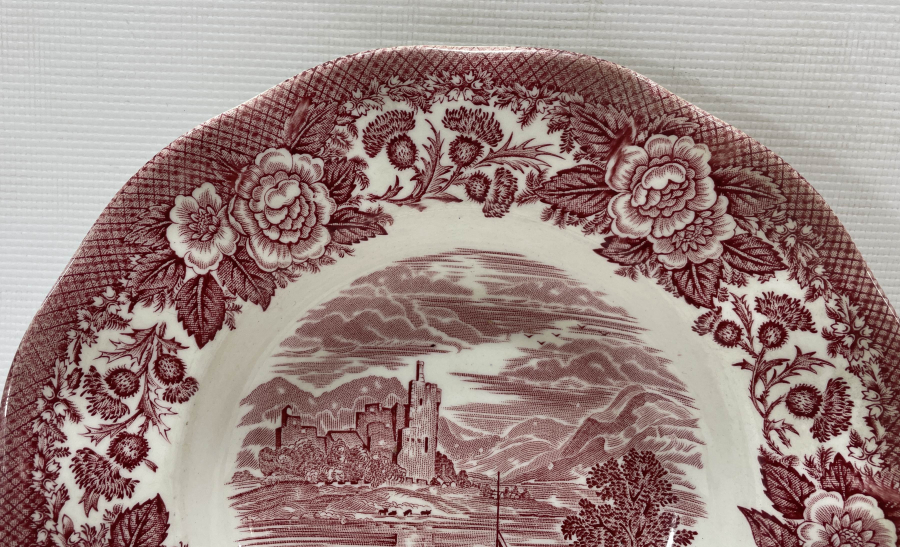 OSMANLI PAZARI İÇİN YAPILMIŞ PORSELEN TABAK