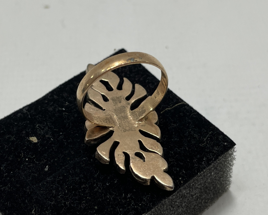 ÖZEL YAPIM ANTİKA ALTIN MEKİK YÜZÜK