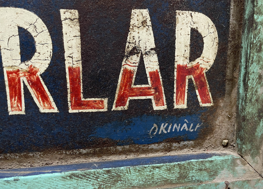 TAMAMI EL YAZMA CUMHURİYET BAŞLARI BÜYÜK BOY ÇİFT TARAFLI TERZİ TABELASI