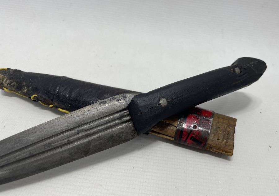 OSMANLI DÖNEMİ ORJİNAL KININDA ÇERKES KAMASI