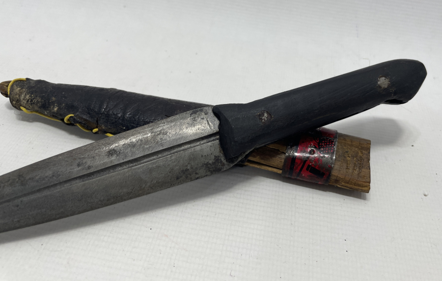 OSMANLI DÖNEMİ ORJİNAL KININDA ÇERKES KAMASI