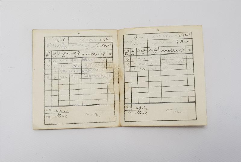 1. DÜNYA SAVAŞI OSMANLI ASKERİ TAHMİN MESAFE DEFTERİ 