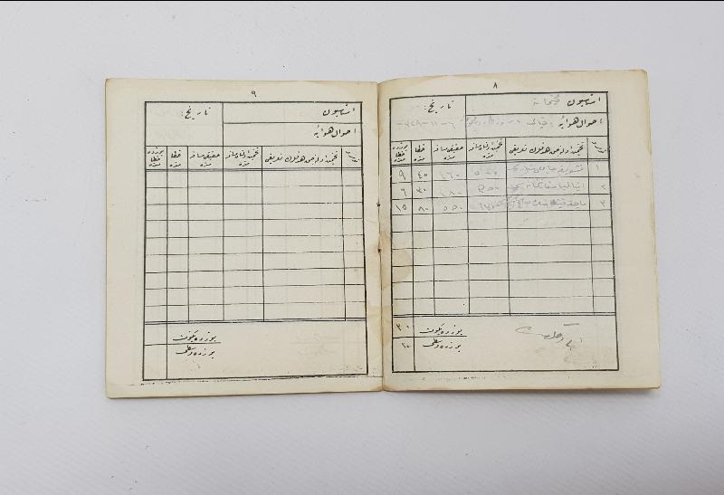 1. DÜNYA SAVAŞI OSMANLI ASKERİ TAHMİN MESAFE DEFTERİ 