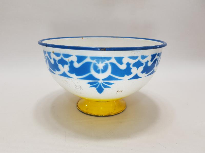 OSMANLI DÖNEMİ AY YILDIZLI EMAYE KASE