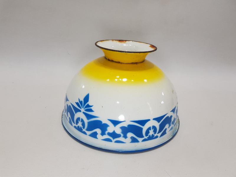 OSMANLI DÖNEMİ AY YILDIZLI EMAYE KASE