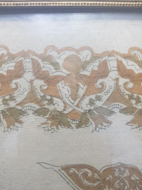 OSMANLI DÖNEMİ KABE VE MESCİDİ NEBEVİ RESİMLİ İPEK PANO