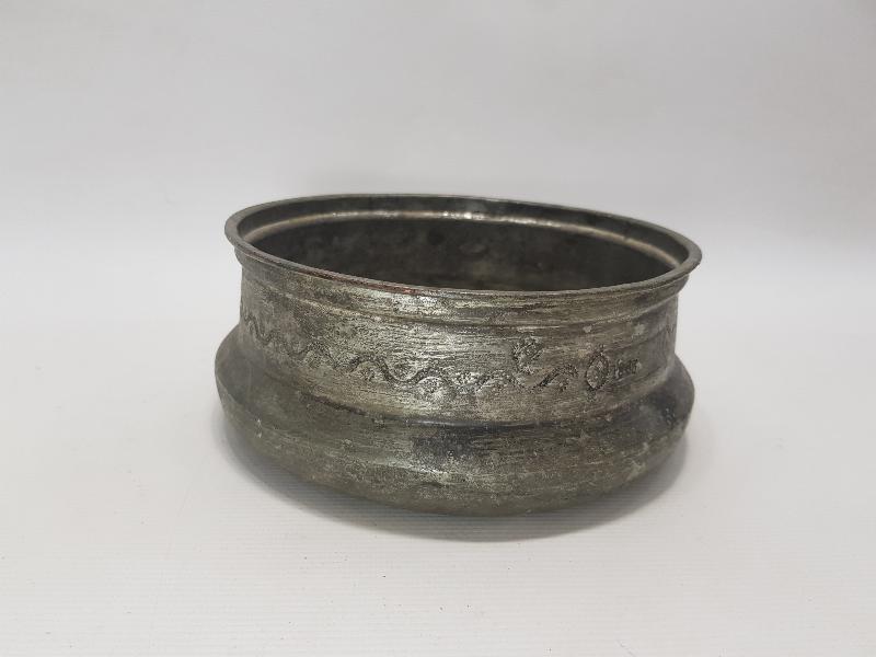 OSMANLI DÖNEMİ 1863 TARİHLİ RUM İŞİ BAKIR KASE