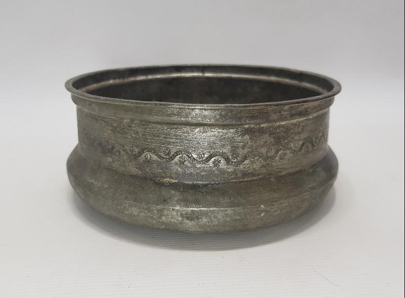 OSMANLI DÖNEMİ 1863 TARİHLİ RUM İŞİ BAKIR KASE