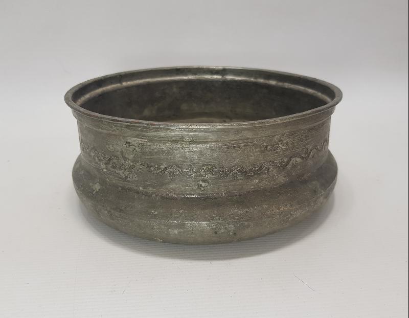 OSMANLI DÖNEMİ 1863 TARİHLİ RUM İŞİ BAKIR KASE