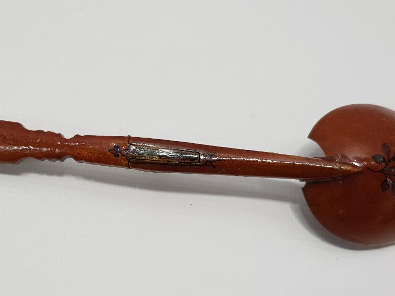 OSMANLICA SAHİBİ RÜSTEM ONBAŞI YAZILI ÇOK NADİR DÜDÜK KAŞIK 