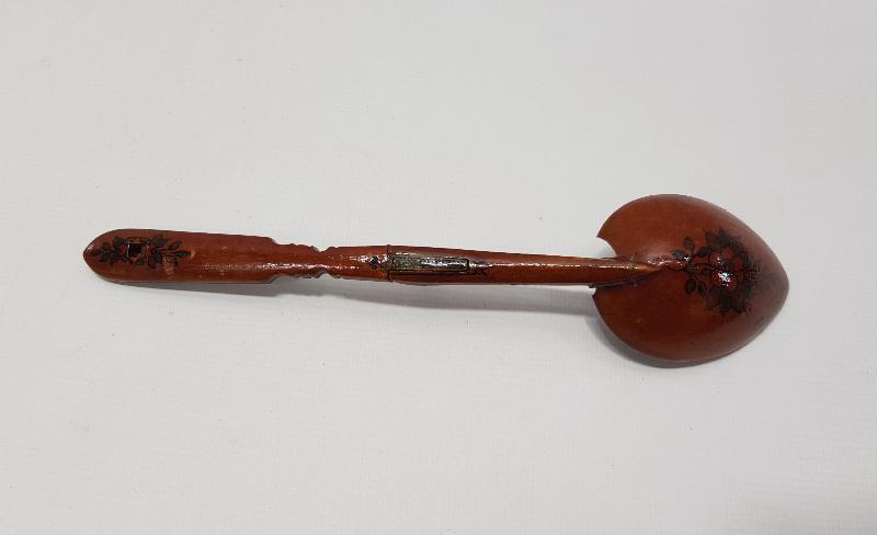 OSMANLICA SAHİBİ RÜSTEM ONBAŞI YAZILI ÇOK NADİR DÜDÜK KAŞIK 