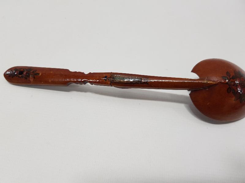 OSMANLICA SAHİBİ RÜSTEM ONBAŞI YAZILI ÇOK NADİR DÜDÜK KAŞIK 