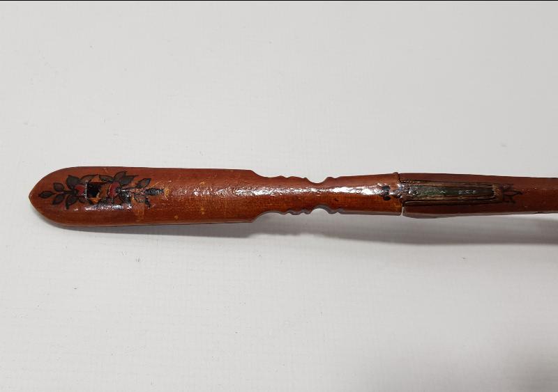 OSMANLICA SAHİBİ RÜSTEM ONBAŞI YAZILI ÇOK NADİR DÜDÜK KAŞIK 