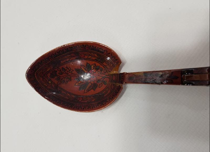 OSMANLICA SAHİBİ RÜSTEM ONBAŞI YAZILI ÇOK NADİR DÜDÜK KAŞIK 