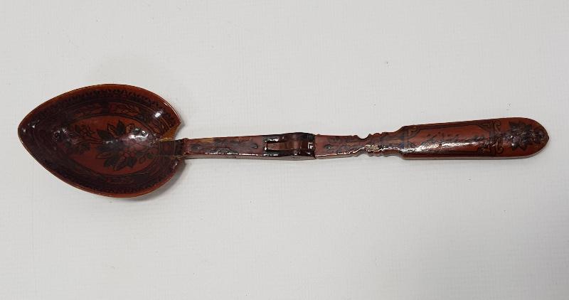 OSMANLICA SAHİBİ RÜSTEM ONBAŞI YAZILI ÇOK NADİR DÜDÜK KAŞIK 