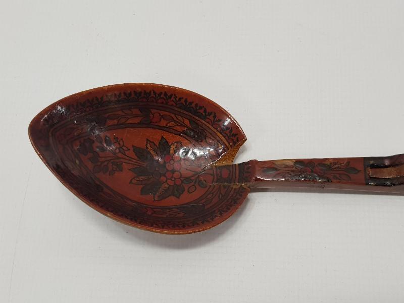 OSMANLICA SAHİBİ RÜSTEM ONBAŞI YAZILI ÇOK NADİR DÜDÜK KAŞIK 