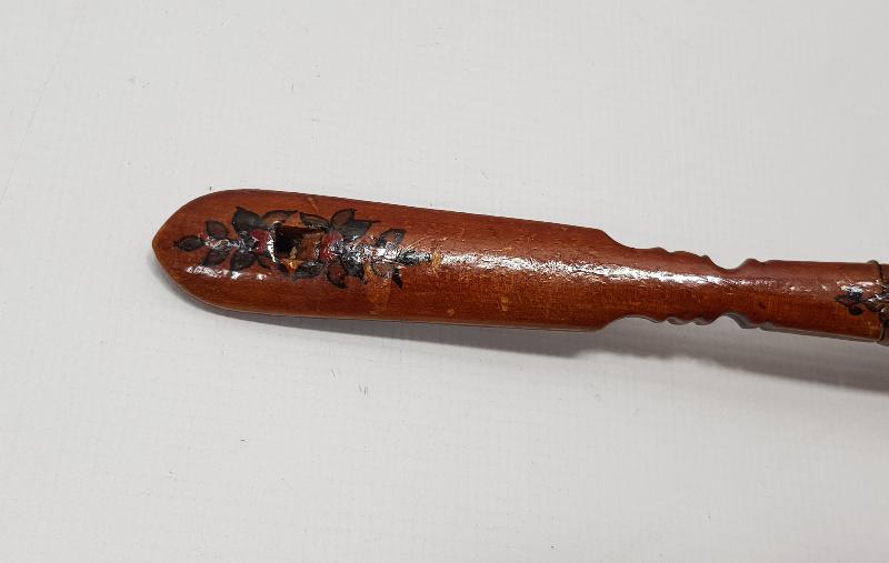 OSMANLICA SAHİBİ RÜSTEM ONBAŞI YAZILI ÇOK NADİR DÜDÜK KAŞIK 