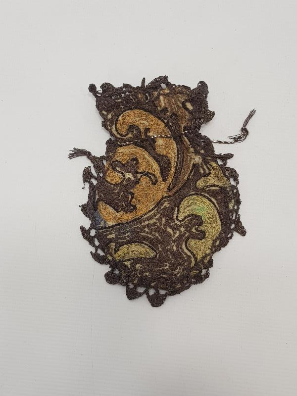 OSMANLI DÖNEMİ SUZENİ İŞÇİLİKLİ PARA KESESİ 