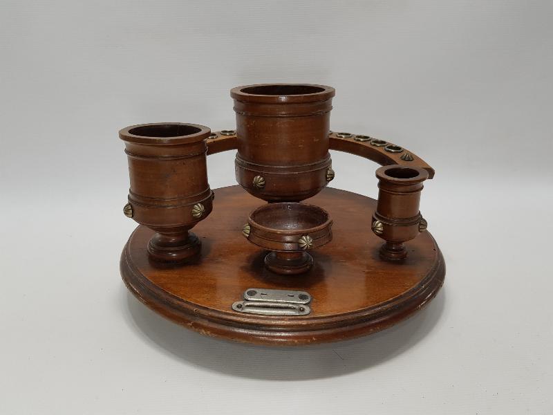 OSMANLI DÖNEMİ AHŞAP HOKKA TAKIMI