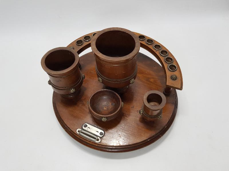 OSMANLI DÖNEMİ AHŞAP HOKKA TAKIMI