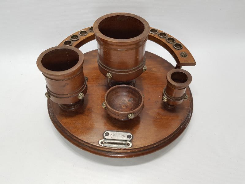 OSMANLI DÖNEMİ AHŞAP HOKKA TAKIMI