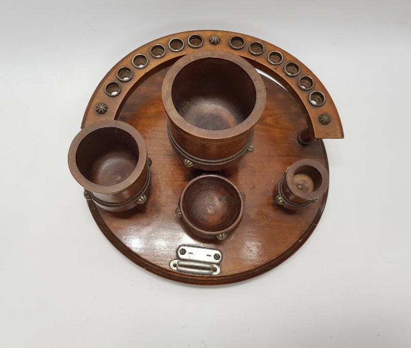 OSMANLI DÖNEMİ AHŞAP HOKKA TAKIMI