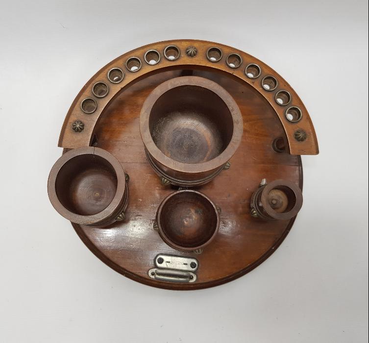 OSMANLI DÖNEMİ AHŞAP HOKKA TAKIMI