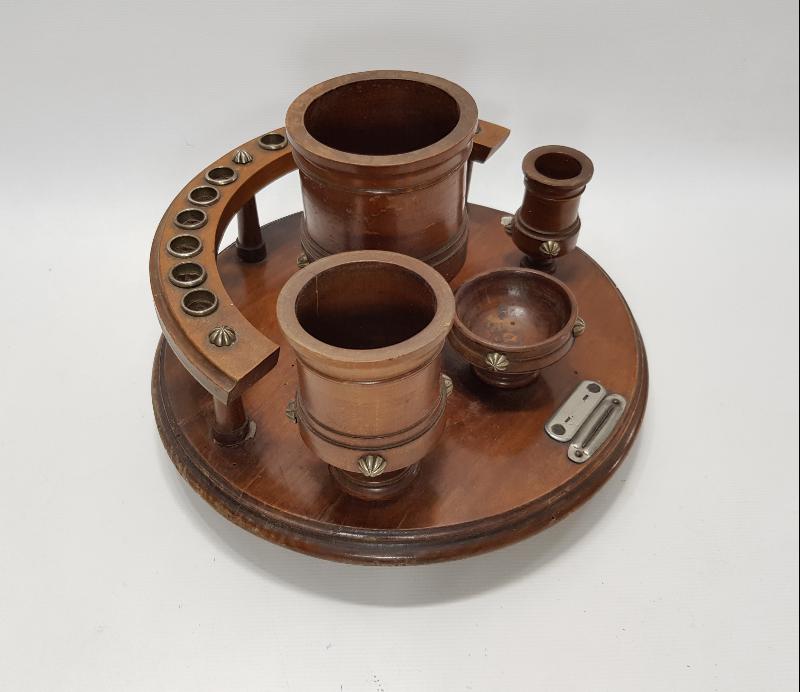 OSMANLI DÖNEMİ AHŞAP HOKKA TAKIMI