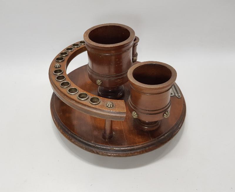 OSMANLI DÖNEMİ AHŞAP HOKKA TAKIMI