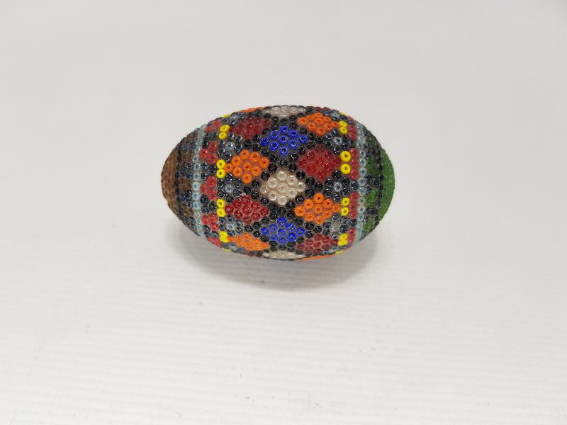 OSMANLI DÖNEMİ ETRAFI BONCUK İŞLEME PASKALYA YUMURTASI 