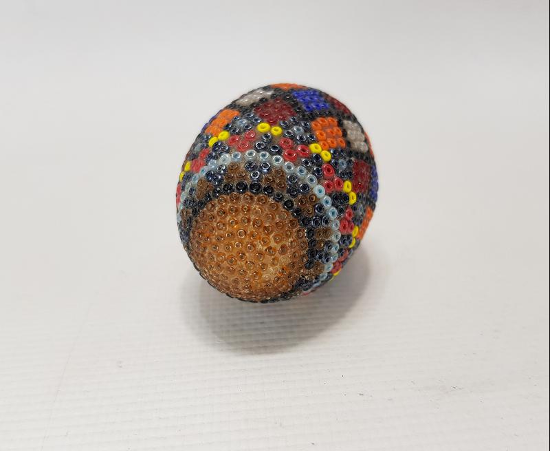 OSMANLI DÖNEMİ ETRAFI BONCUK İŞLEME PASKALYA YUMURTASI 