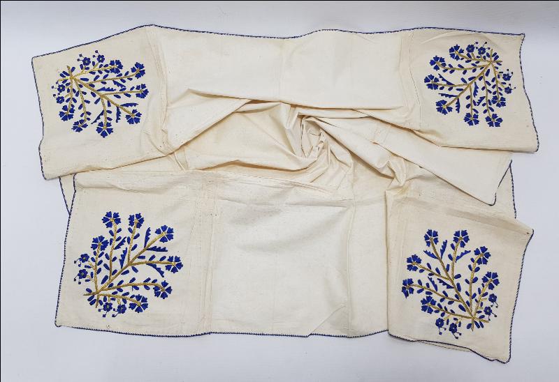 OSMANLI DÖNEMİ HESAP İPEK VE ALTIN SIRMA İŞÇİLİKLİ ÖRTÜ