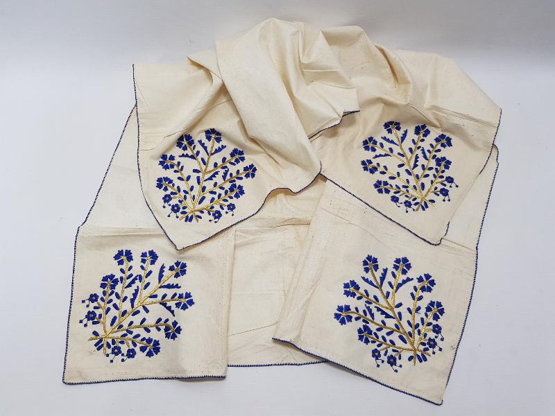 OSMANLI DÖNEMİ HESAP İPEK VE ALTIN SIRMA İŞÇİLİKLİ ÖRTÜ