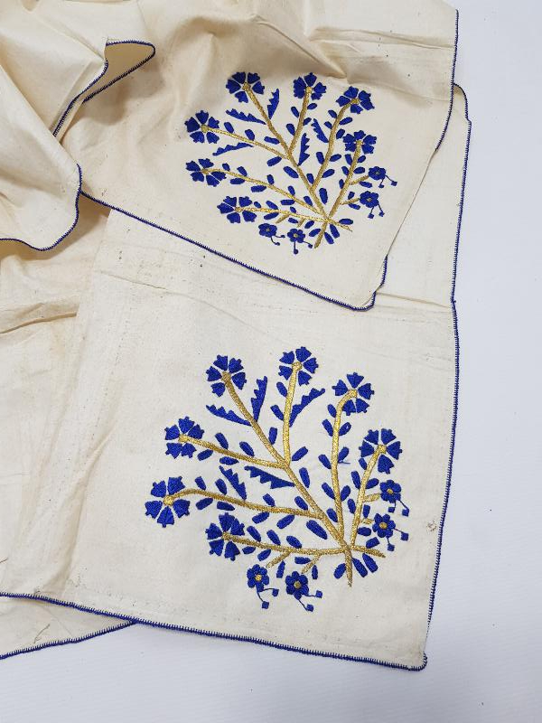 OSMANLI DÖNEMİ HESAP İPEK VE ALTIN SIRMA İŞÇİLİKLİ ÖRTÜ