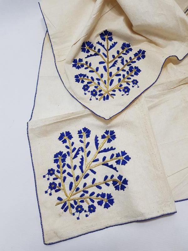 OSMANLI DÖNEMİ HESAP İPEK VE ALTIN SIRMA İŞÇİLİKLİ ÖRTÜ