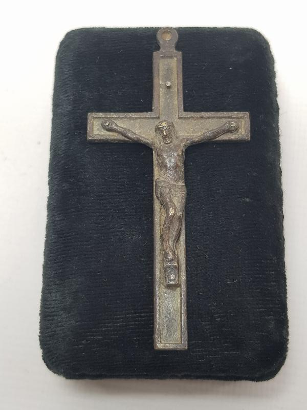 OSMANLI DÖNEMİ RUM İŞİ BRONZ İSTAVROZ 