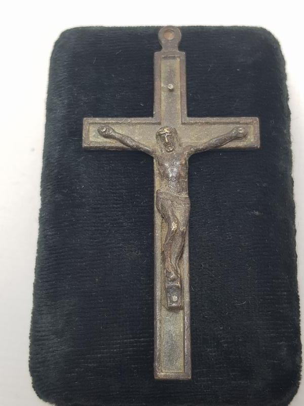 OSMANLI DÖNEMİ RUM İŞİ BRONZ İSTAVROZ 