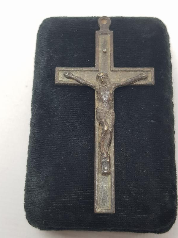 OSMANLI DÖNEMİ RUM İŞİ BRONZ İSTAVROZ 