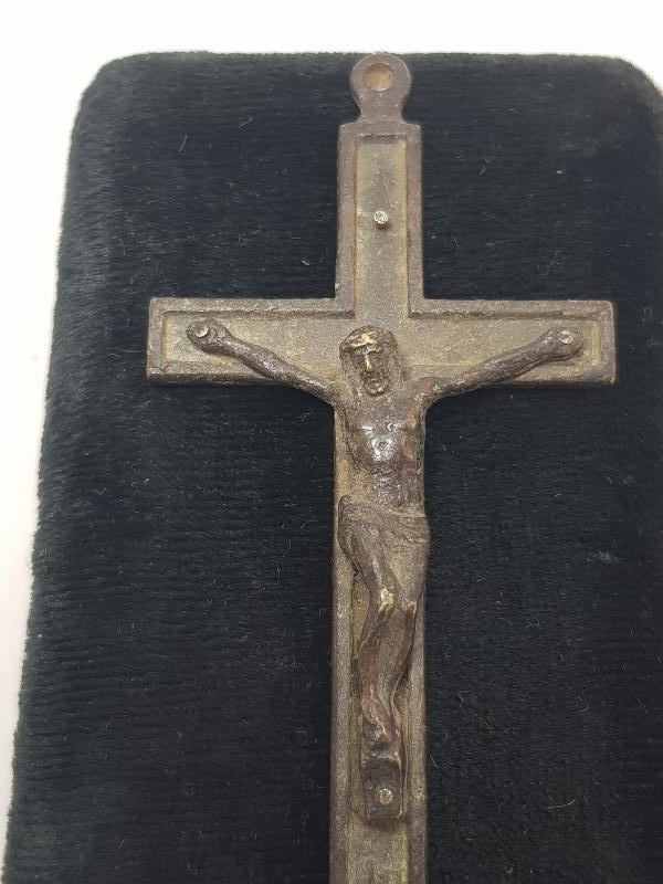 OSMANLI DÖNEMİ RUM İŞİ BRONZ İSTAVROZ 