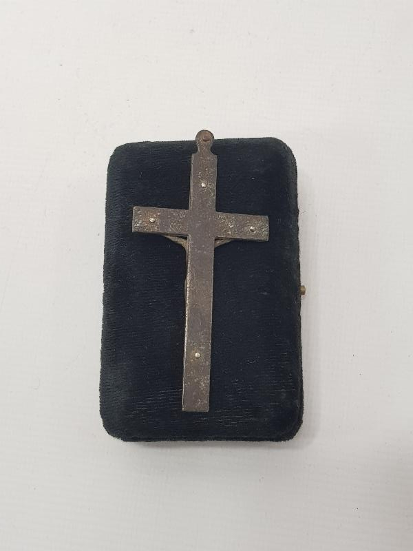 OSMANLI DÖNEMİ RUM İŞİ BRONZ İSTAVROZ 