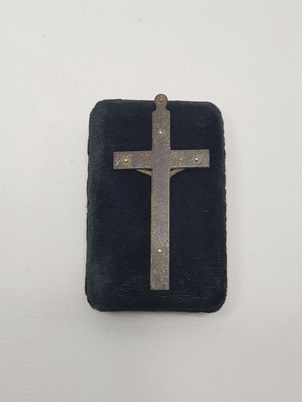 OSMANLI DÖNEMİ RUM İŞİ BRONZ İSTAVROZ 